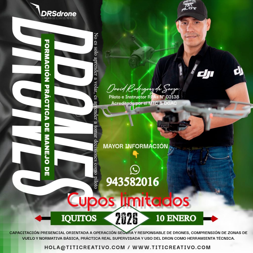 Curso de manejo de drones en Iquitos