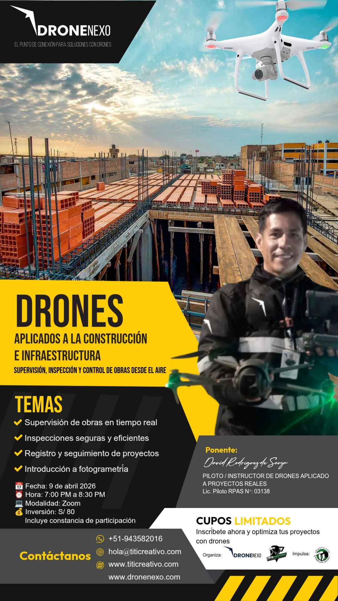 Drones aplicados en la construcción e infraestructura